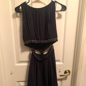 Alice + Olivia Dark navy cutout mini dress- size 4